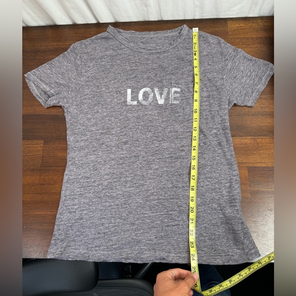 ZADIG&VOLTAIRE | Amber Lin Word Linen T-Shirt Size S - Picture 7 of 10